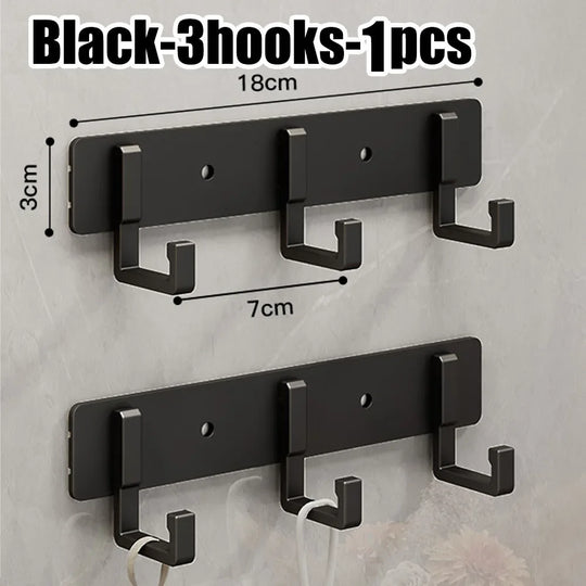 Row of Modern Space Aluminium Hooks, Coat Hangers