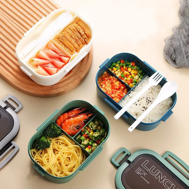 Modern 1200ml Double-layer Thermal Lunch Box