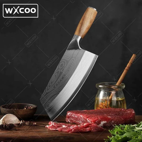 Damascus Pattern Meat Cleaver
