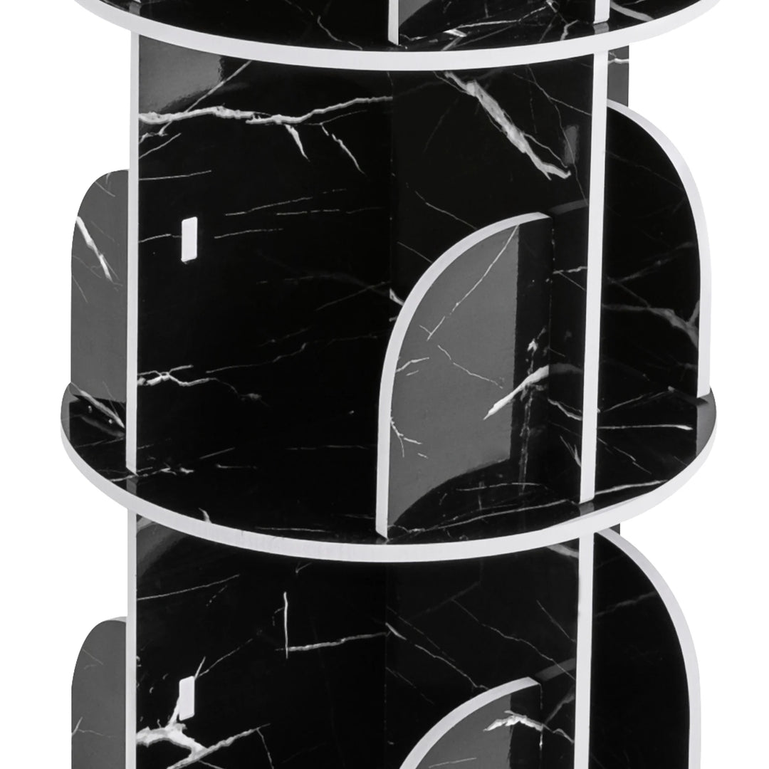 Tiered Rotating Display Bookshelf
