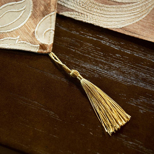 Embroided Jacquard Table Runner