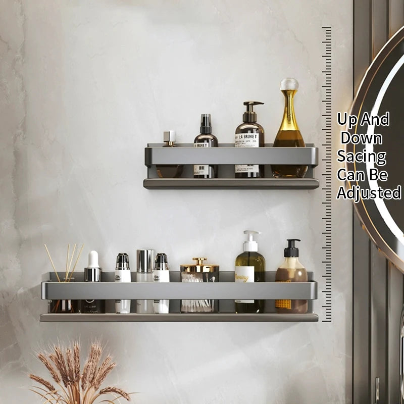 Modern Luxury Stainless Steel Bathroom Shelf