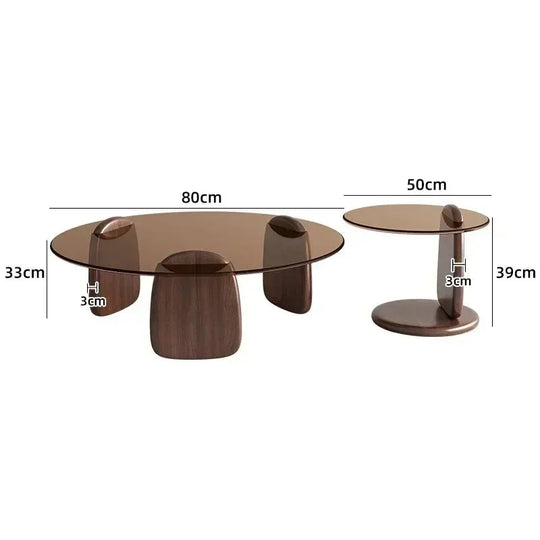 Luxury Glass Round Coffee Table