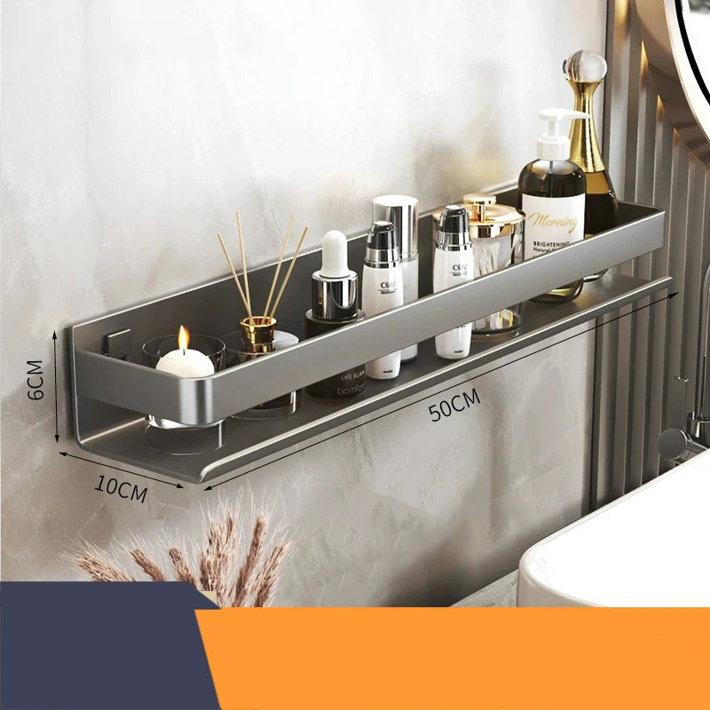 Modern Luxury Stainless Steel Bathroom Shelf