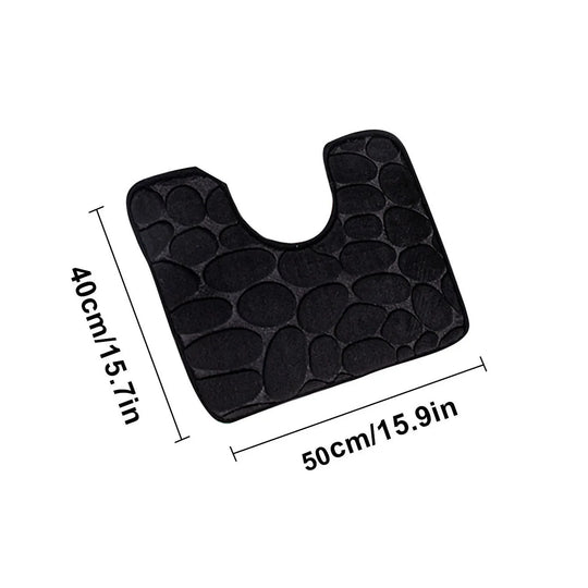 Modern Textured Toilet Bath Mat