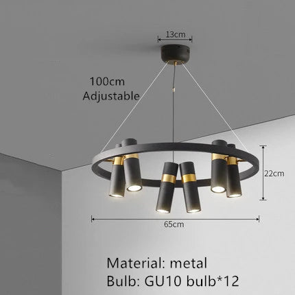 Industrial Wind LED Chandelier