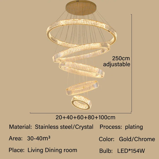 Modern Luxury Crystal Chandelier Lighting Lustre