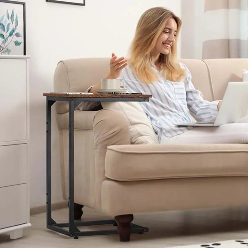C Shaped End Table Set of 2