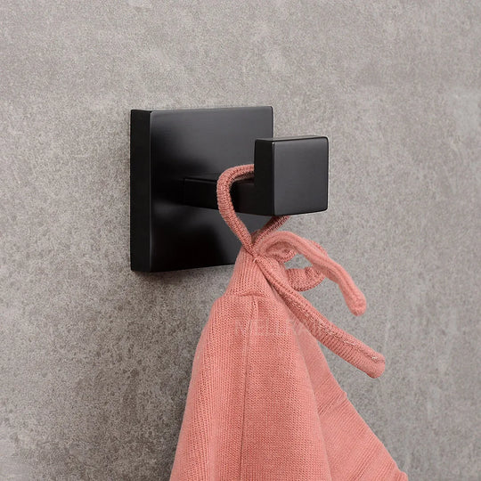 Matte Black Bathroom Hardware Set