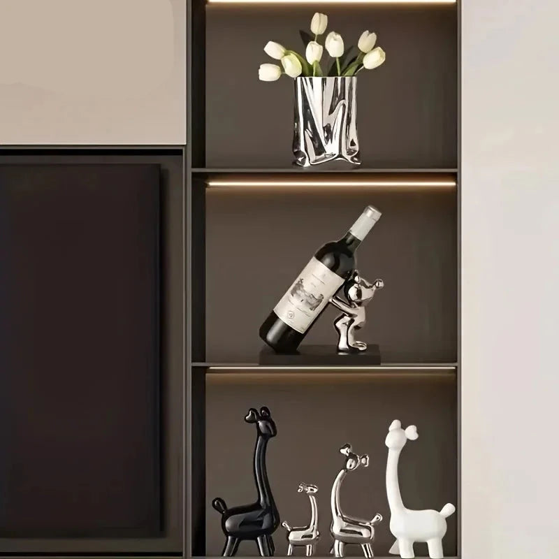 Cartoon wine rack