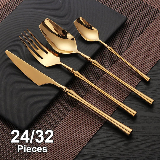 Gold Stainless Steel Tableware
