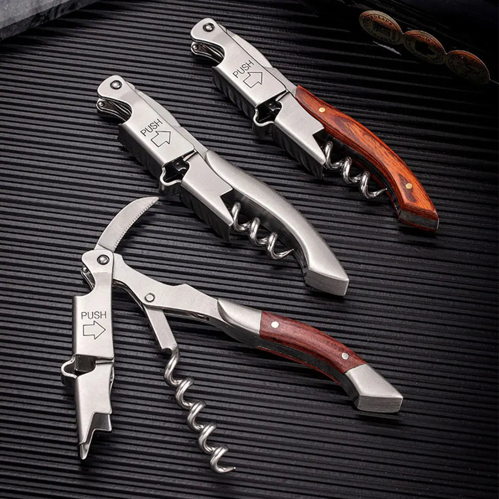 Modern Professional Wood Handle Corkscrew