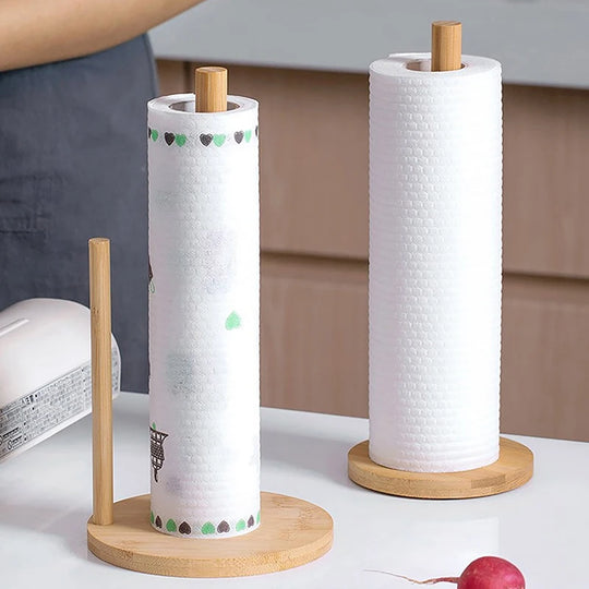 Kitchen Wooden Paper Towel Holder