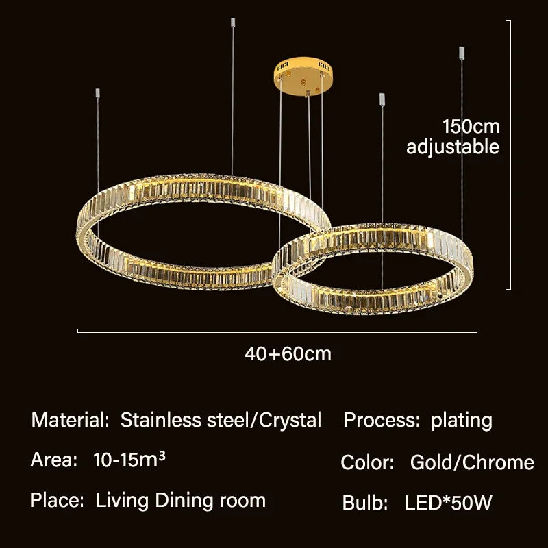 Modern Luxury Crystal Chandelier Lighting Lustre