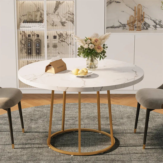 Marble Dining Table 47.24 Inch