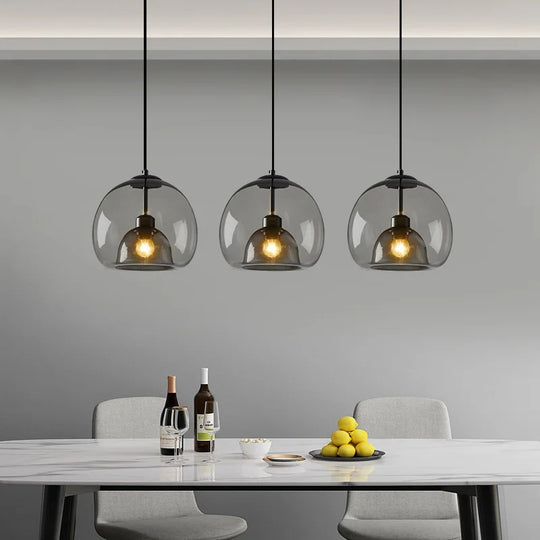 Luxury Glass Dome Pendant Light
