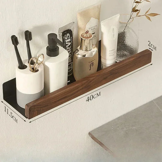 Wooden Bathroom Shelf