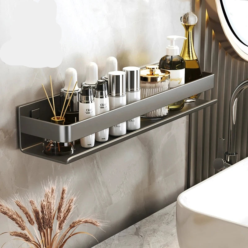 Modern Luxury Stainless Steel Bathroom Shelf