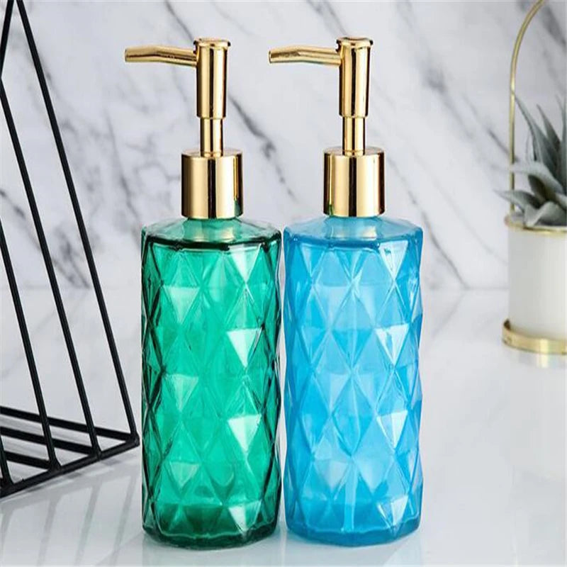 330ml Fancy Glass Soap Dispenser