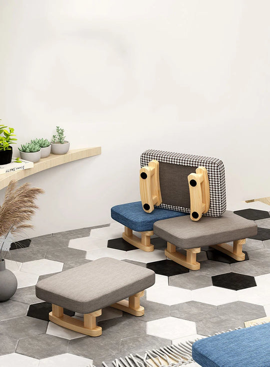 Small Wooden Stool Footrest