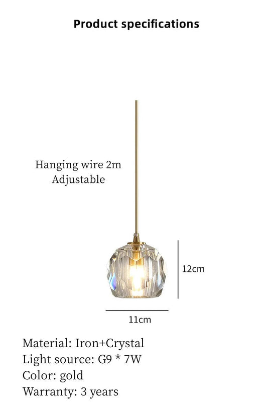 Modern Crystal Pendant Light