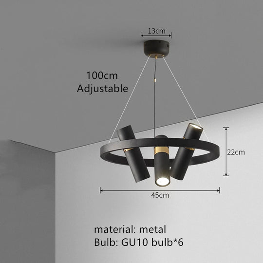 Industrial Wind LED Chandelier