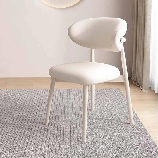 Modern Upholstered Curved Dining Chair