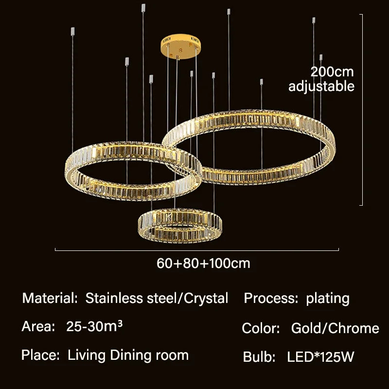 Modern Luxury Crystal Chandelier Lighting Lustre