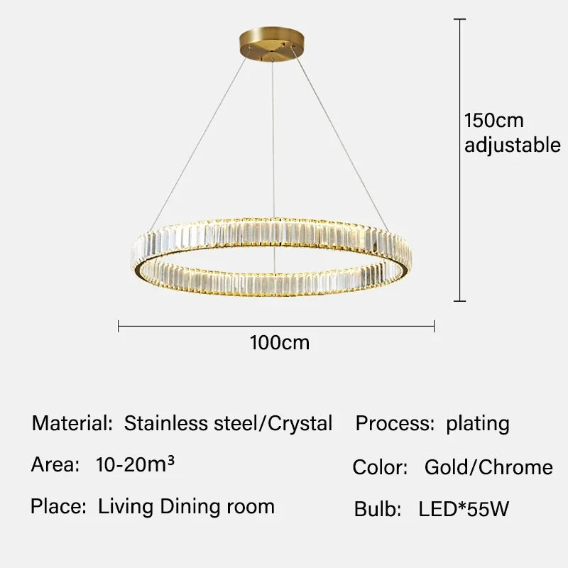 Modern Luxury Crystal Chandelier Lighting Lustre