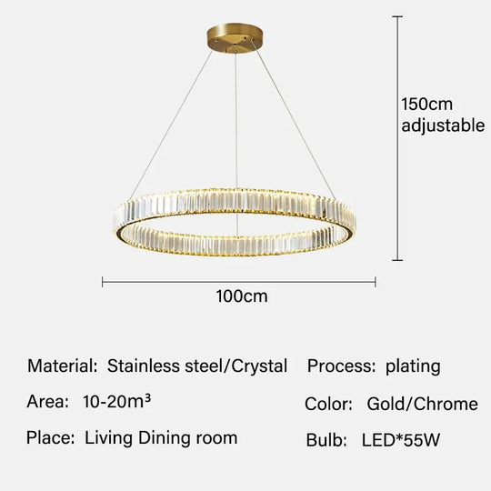 Modern Luxury Crystal Chandelier Lighting Lustre