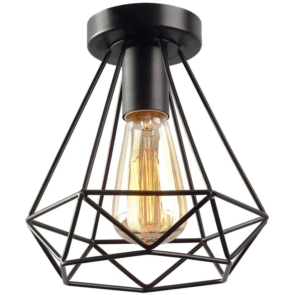 Iron Black Cage Lampshade