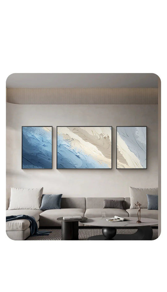 Modern Abstract Canvas Wall Art 3-Piece