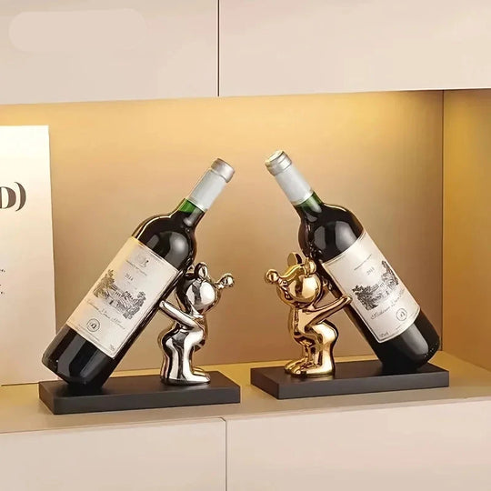 Cartoon wine rack