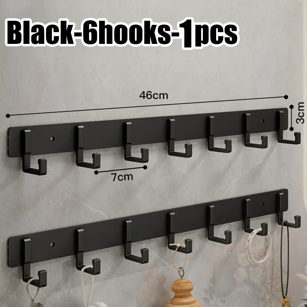 Row of Modern Space Aluminium Hooks, Coat Hangers