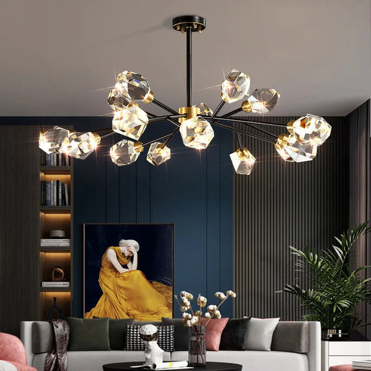 Luxury Nordic Crystal LED Ceiling Chandelier