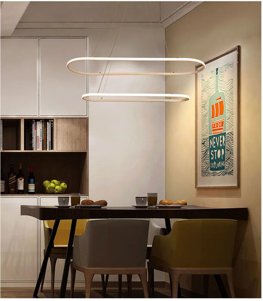 Oval LED Pendant Lights For Your Dining Room