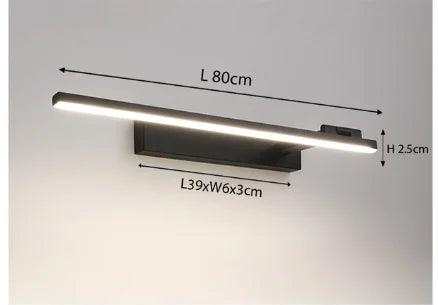 Contemporary Luxury Asymetric Bathroom Wall Light