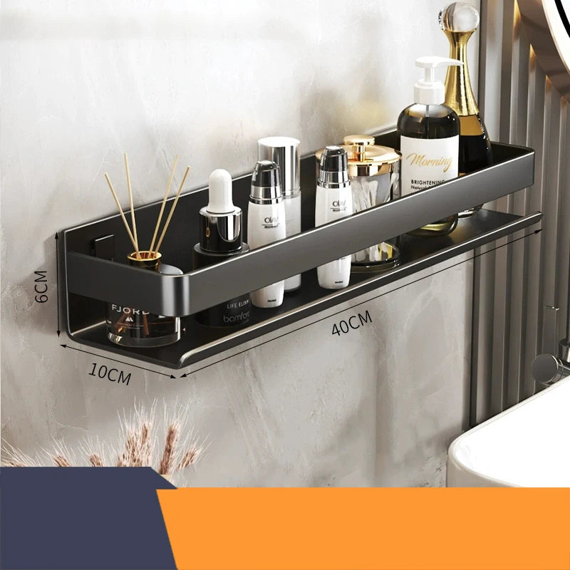 Modern Luxury Stainless Steel Bathroom Shelf