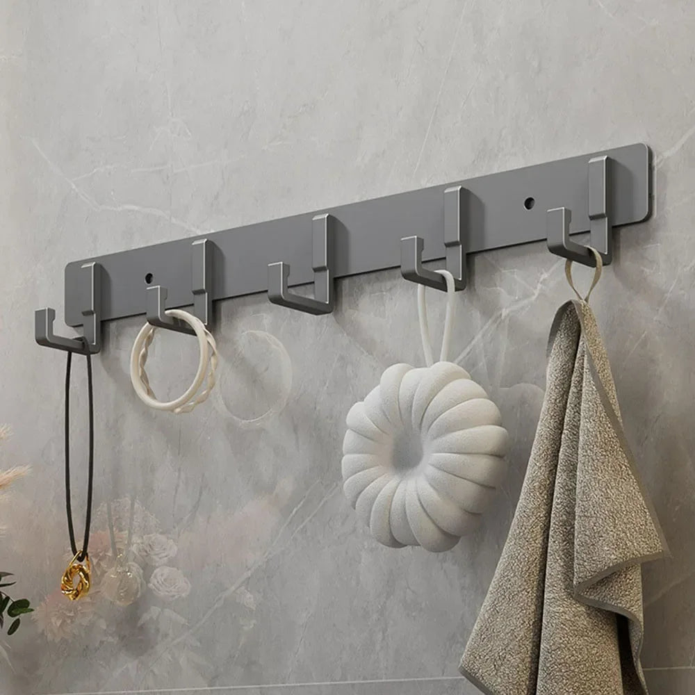 Row of Modern Space Aluminium Hooks, Coat Hangers