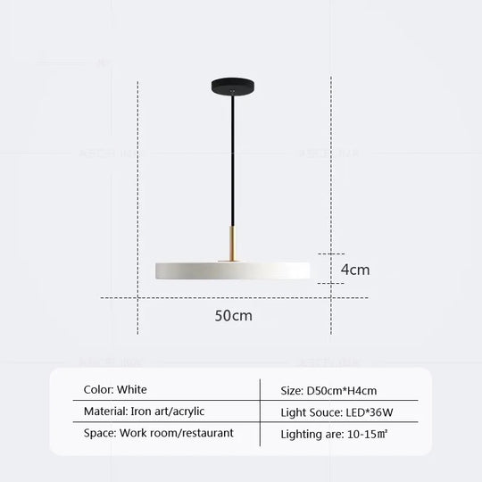 Contemporary Minimalist Table LED Pendant Light