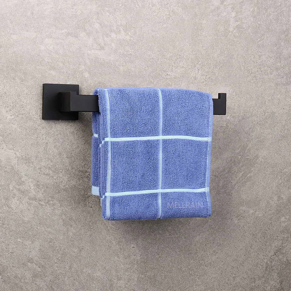 Matte Black Bathroom Hardware Set