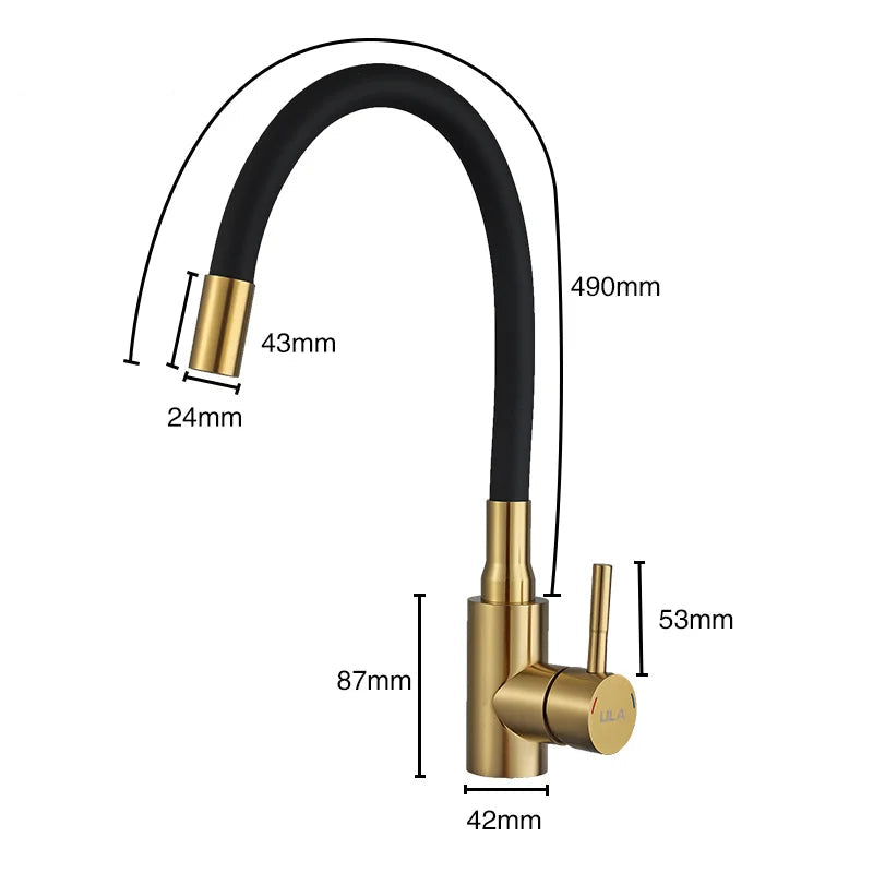 Luxury Two Tone Kitchen Faucet