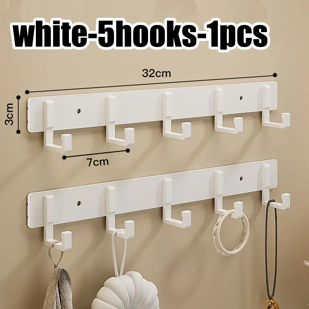 Row of Modern Space Aluminium Hooks, Coat Hangers