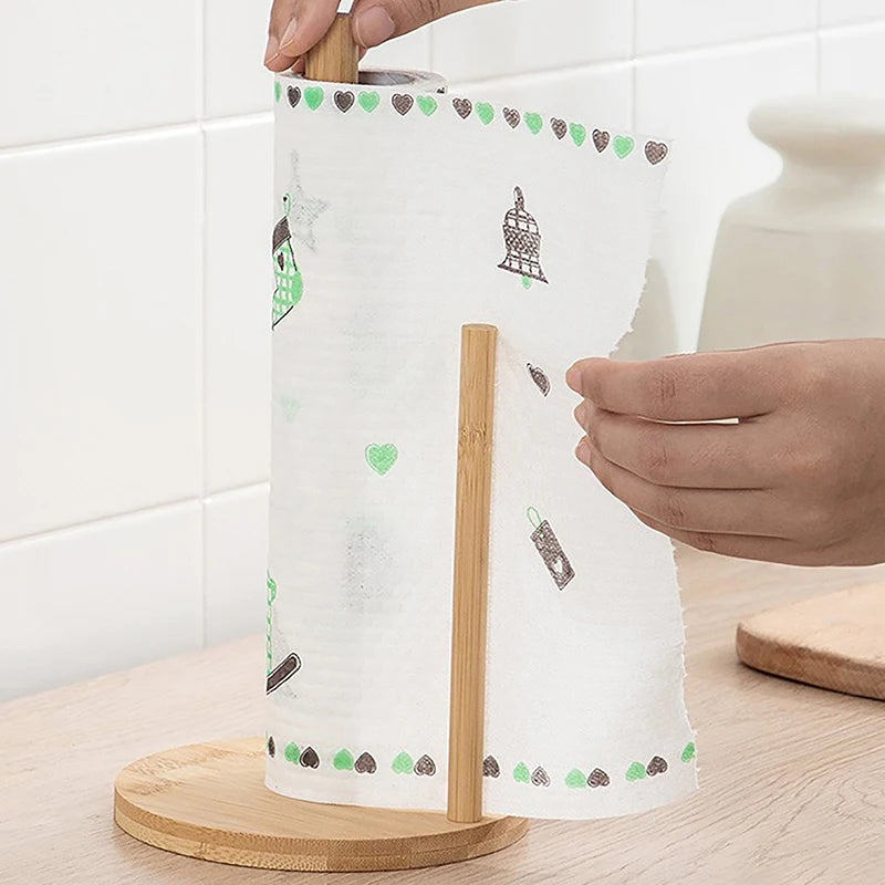 Kitchen Wooden Paper Towel Holder