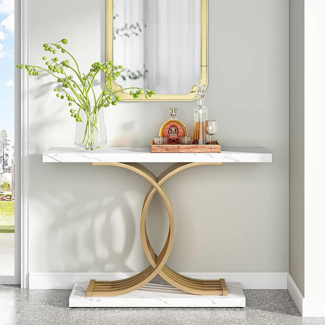 Beautiful Luxury Marble Entryway Console Table