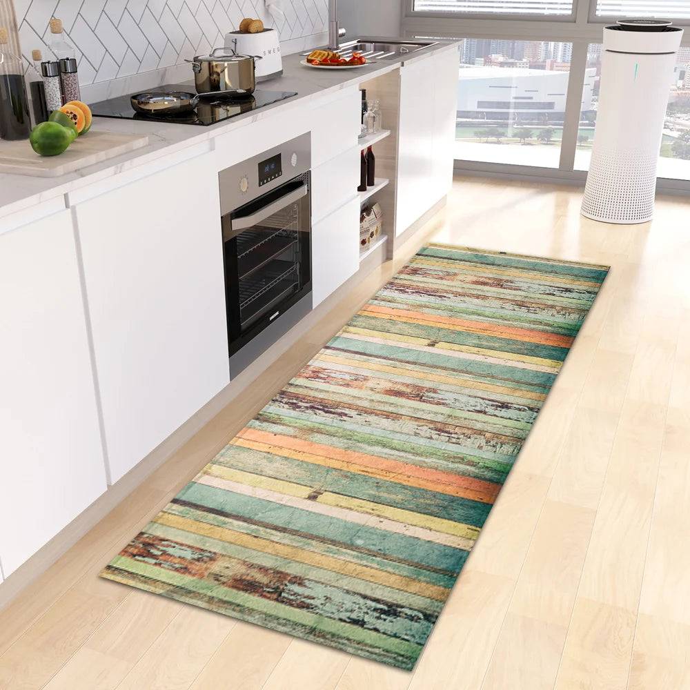 Wood Grain Kitchen Rug