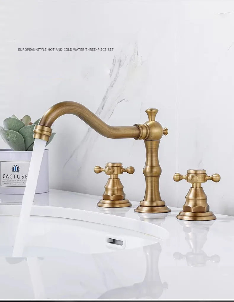 Luxury Hot Cold Mixer Brass Faucet