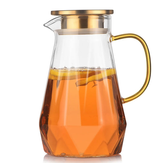 1400ml Glass Water Jug and Cups