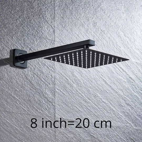 Stylish Rainfall Shower Head 8"/10"/12"