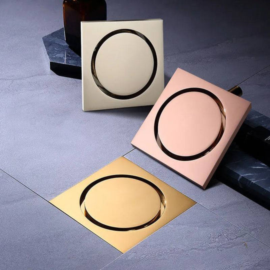 Brass Round Bathroom Floor Drain